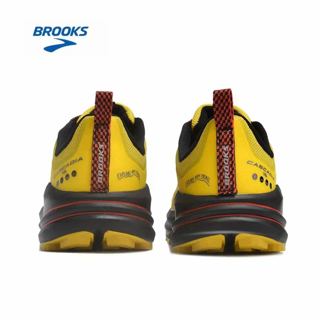 Yellow Brooks Cascadia 16 Trail Running Shoes - product image from the listing.