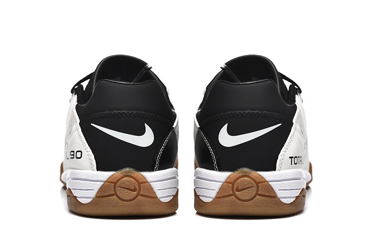 Nike Total 90 Indoor Soccer Shoes in White Black Gum - product image from the listing.