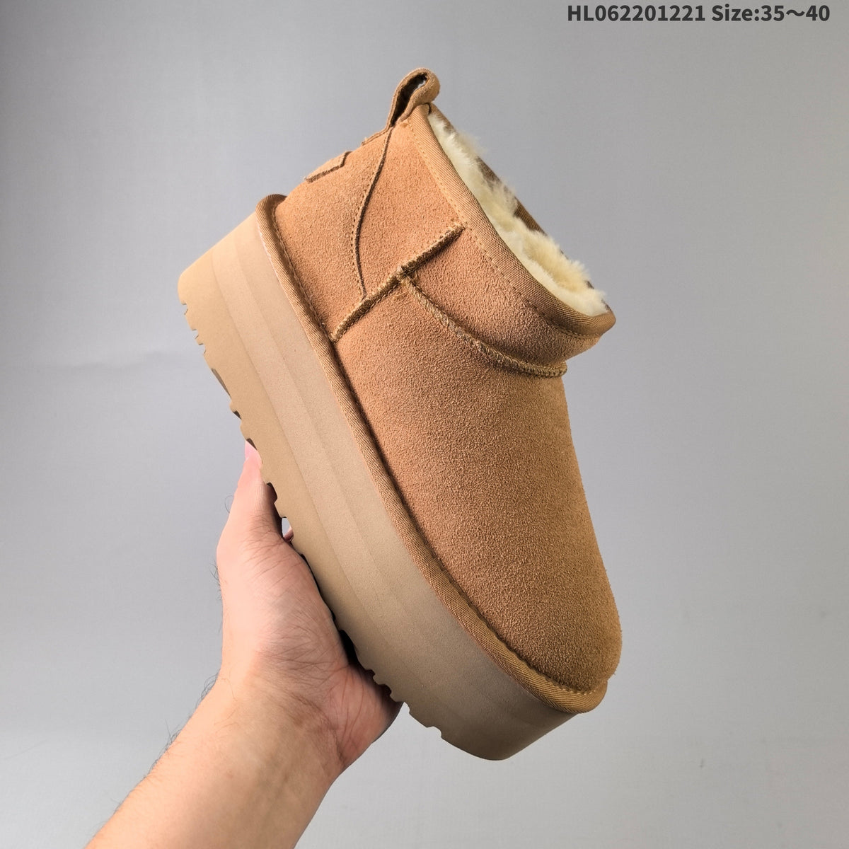 Classic Mini Suede Platform Boots by UGG - product image from the listing.