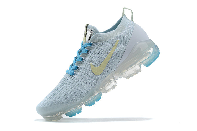 Nike Air VaporMax Flyknit 3 Sneakers in Light Blue AJ6910-500 - product image from the listing.