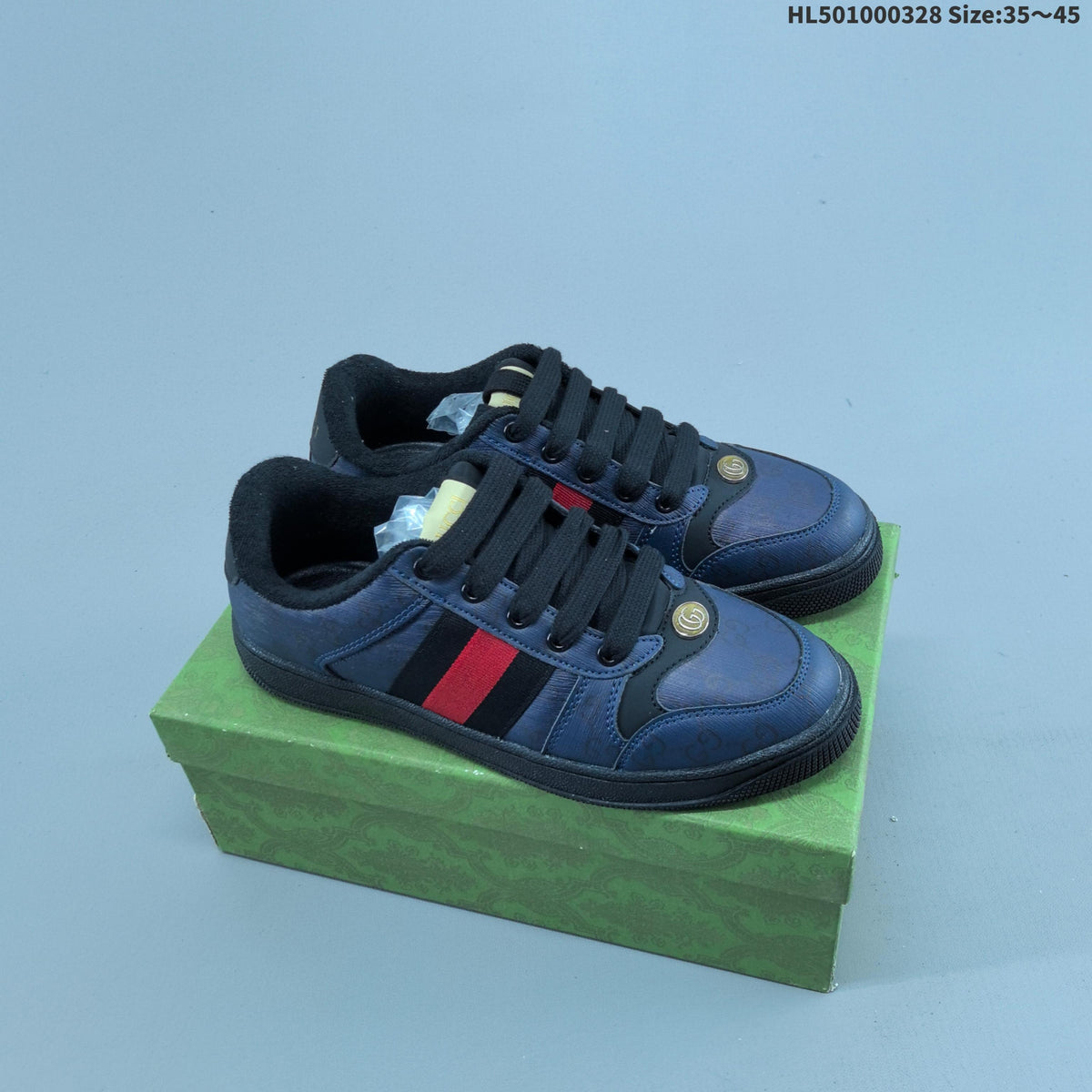 Gucci Distressed Screener Low-Cut Sneakers - product image from the listing.