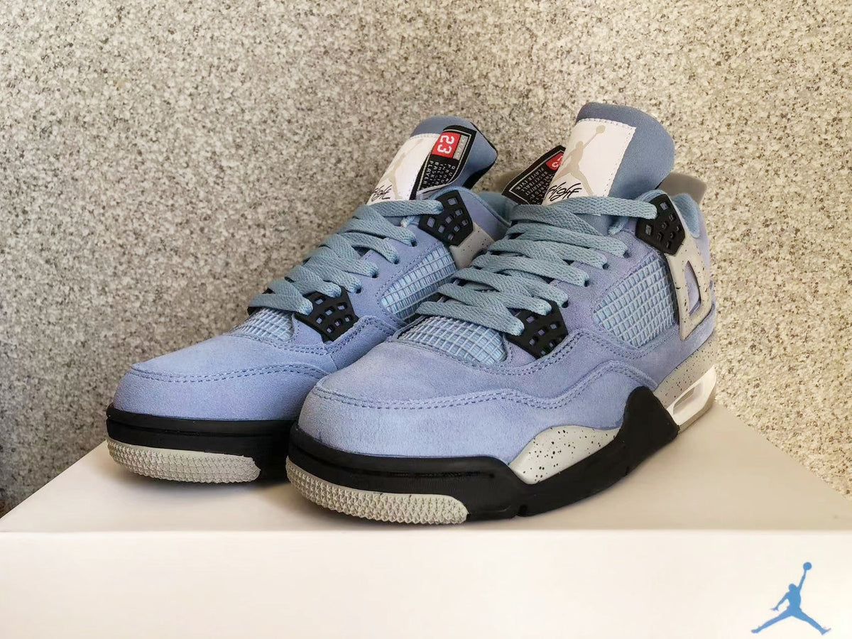 Jordan 4 Sneakers in University Blue - product image from the listing.