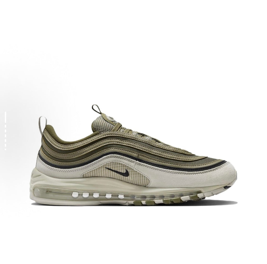 Sneakers, Olive Green and White, - Nike Air Max 97 FB9619-002 - product image from the listing.