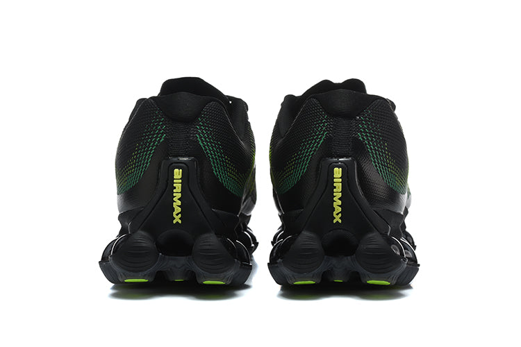 Nike Air Max Sneakers in Black and Volt Green - product image from the listing.