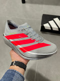 adidas Adizero Adios Pro 5 Running Shoes in Grey Red - product image from the listing.