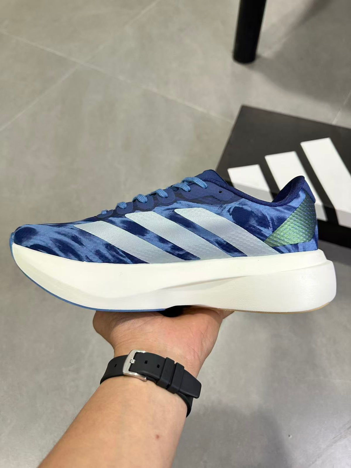 adidas Lightstrike Pro Running Shoes in Blue KI6926 - product image from the listing.