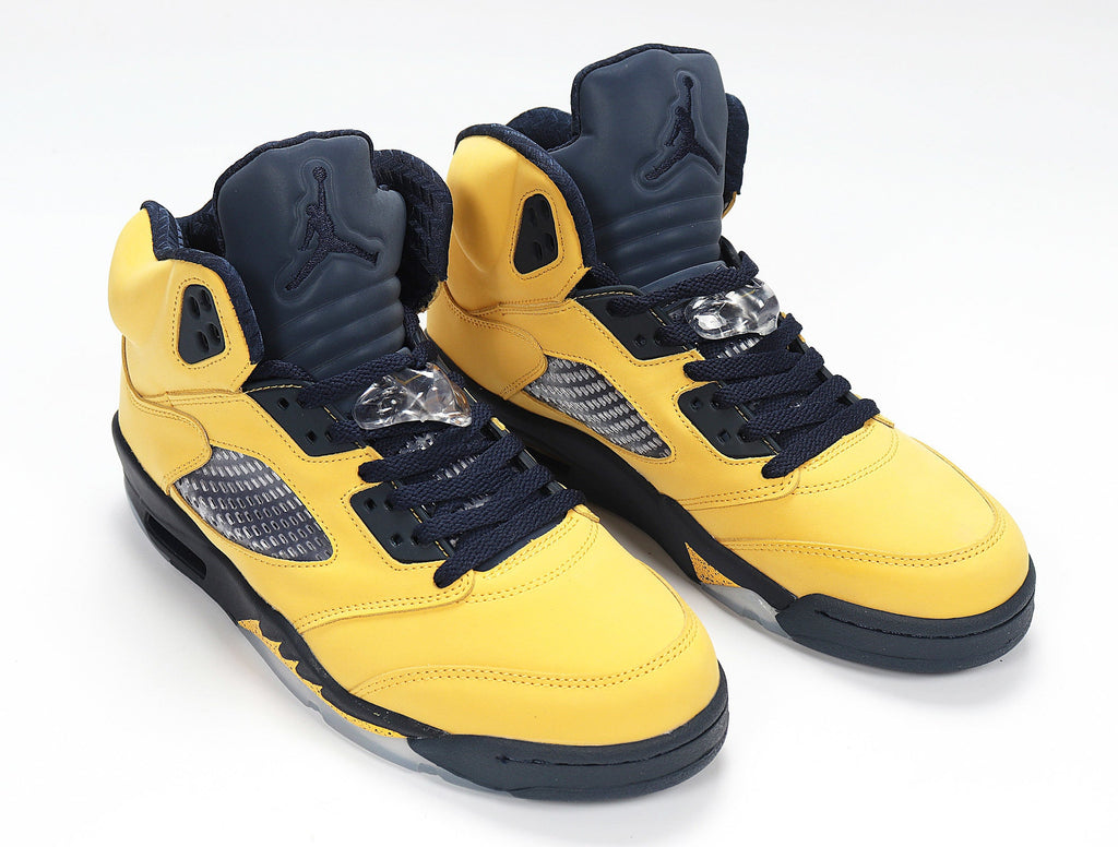Jordan Spizike High-Top Sneakers in Black Yellow CQ9541-704 - product image from the listing.