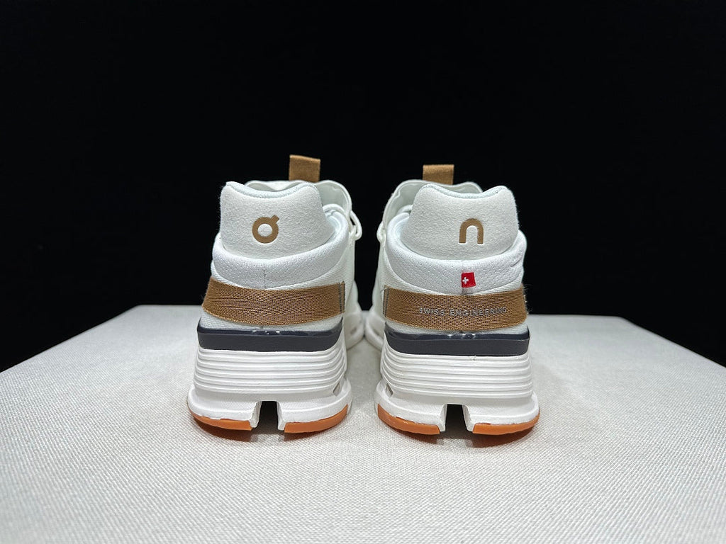 On Cloudnova 2 Sneakers, in Ivory and Brown - product image from the listing.