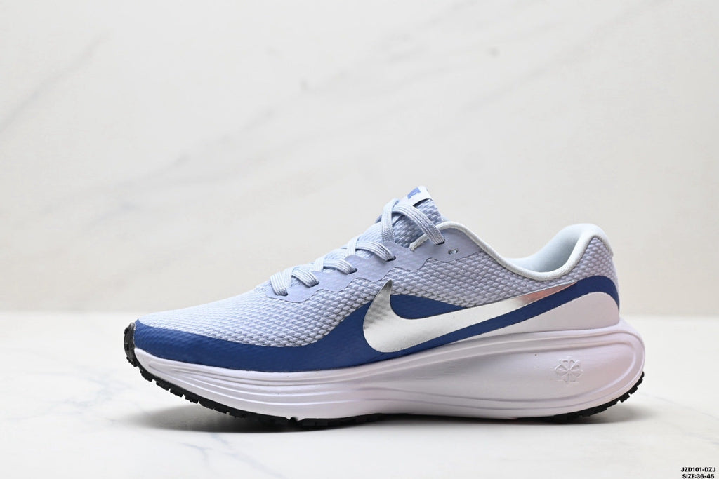 Nike Revolution 8 Running Shoes, in Light Blue and Navy - product image from the listing.