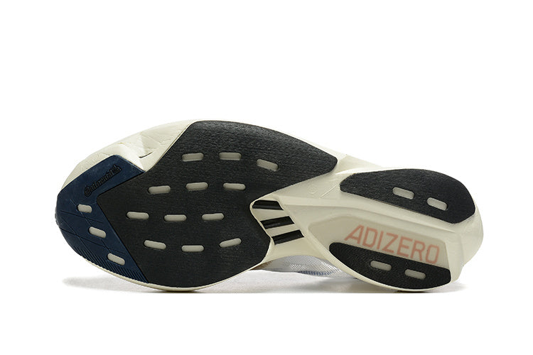 Adidas Adizero Adios Pro 3 Running Shoes, in White Blue - product image from the listing.