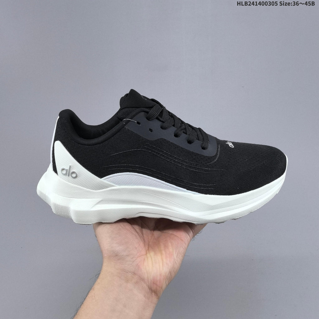 Alo Recovery Mode Running Shoes, in Black and White - product image from the listing.