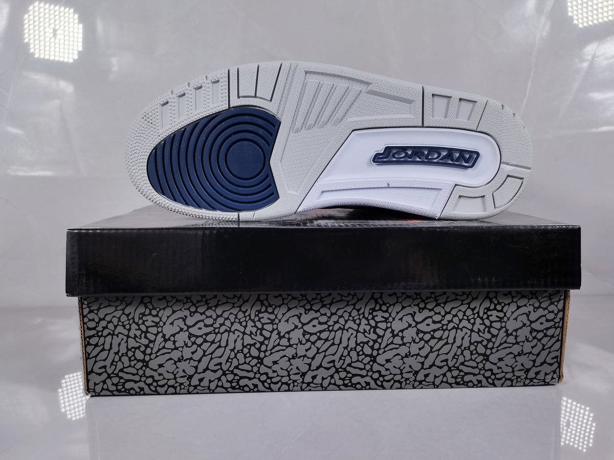 Air Jordan 3 Retro Sneakers Blue Grey - product image from the listing.