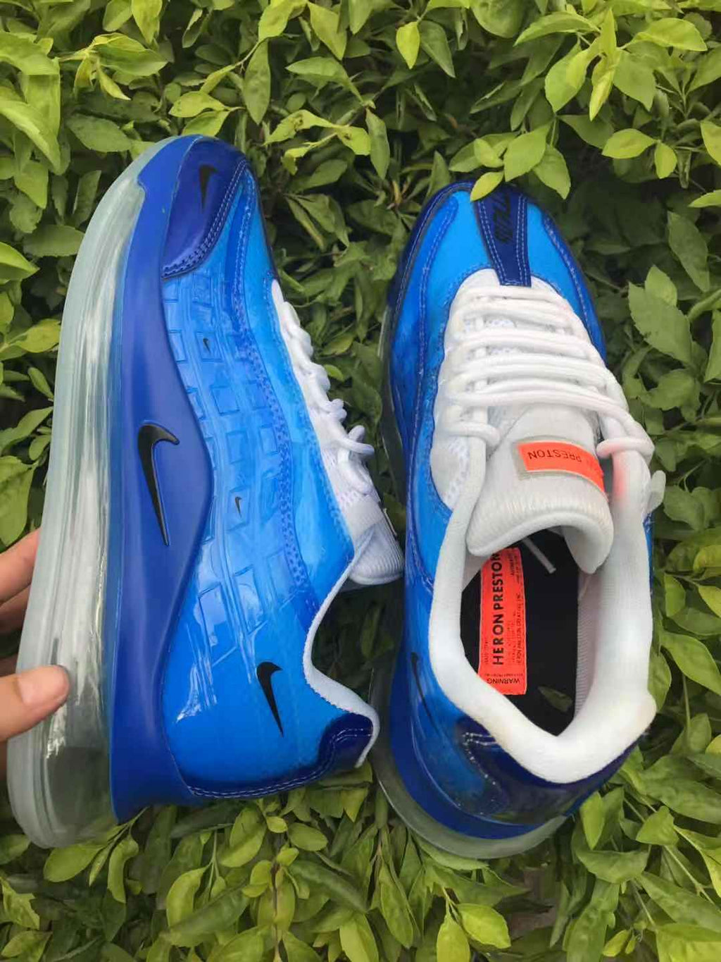 Nike Air Max 720 Sneakers in Blue and White - product image from the listing.