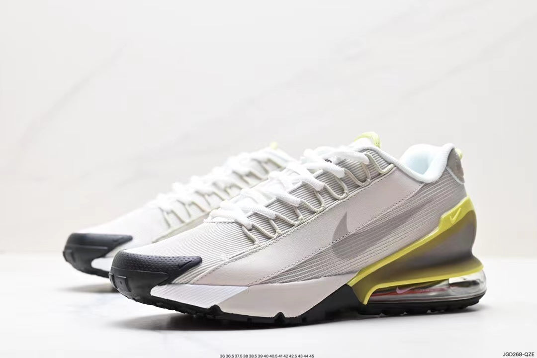 White and Volt Nike Air Max 95 Sneakers - product image from the listing.
