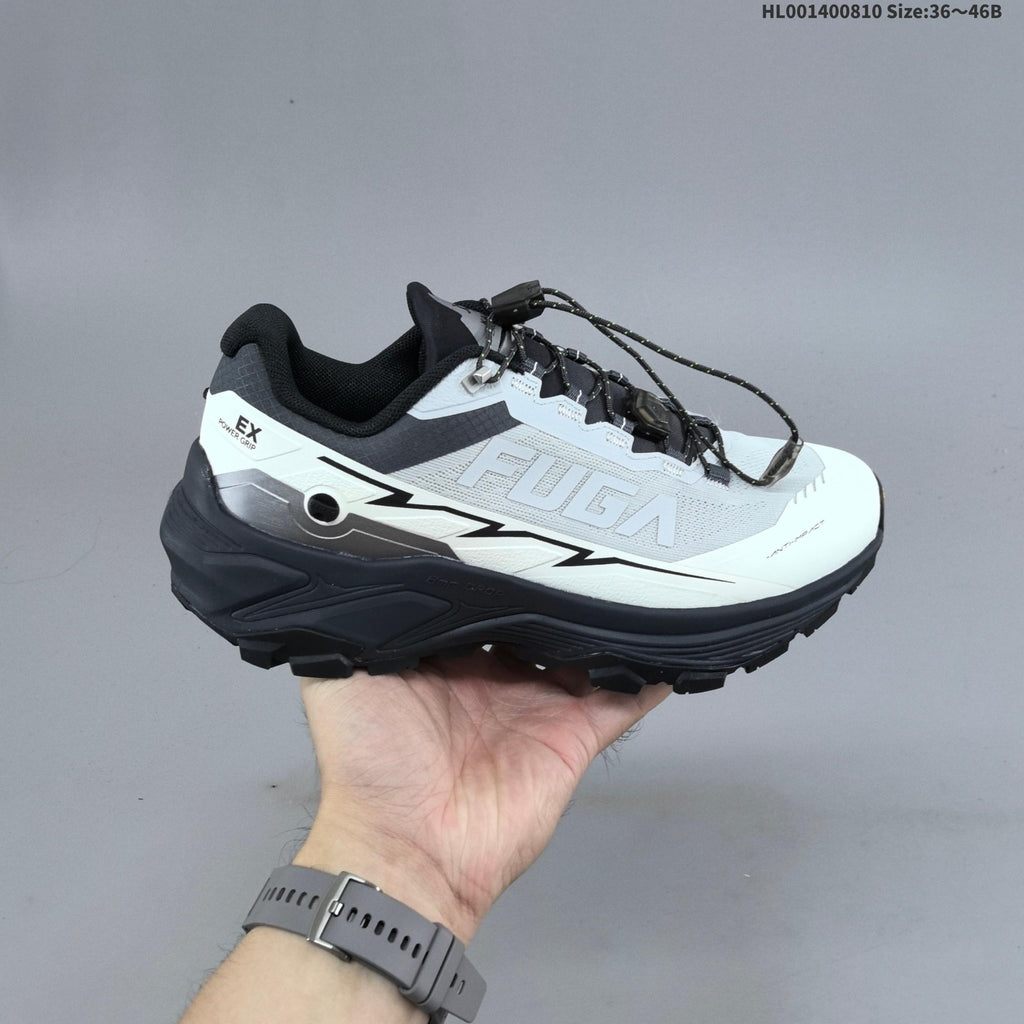 Kailas FUGA EX3 Trail Running Shoes, in Gray and White - product image from the listing.