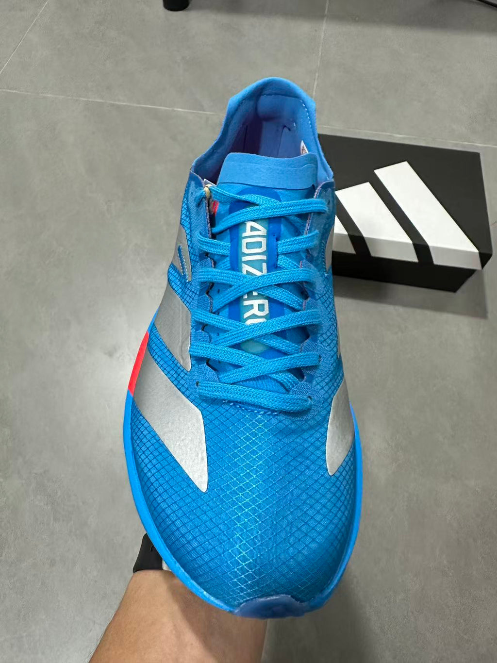 Nike Lightstrike Pro JR4796 Blue Silver Running Footwear - product image from the listing.