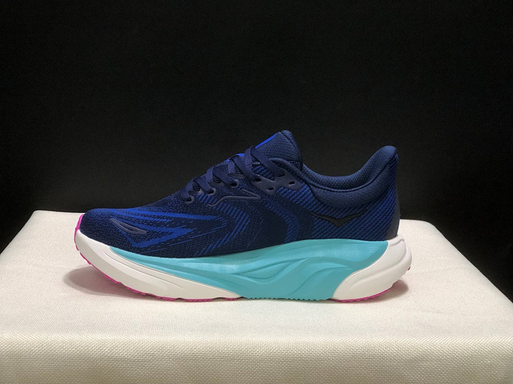 HOKA Arahi 8 Running Shoes, in Navy Blue and Aqua - product image from the listing.