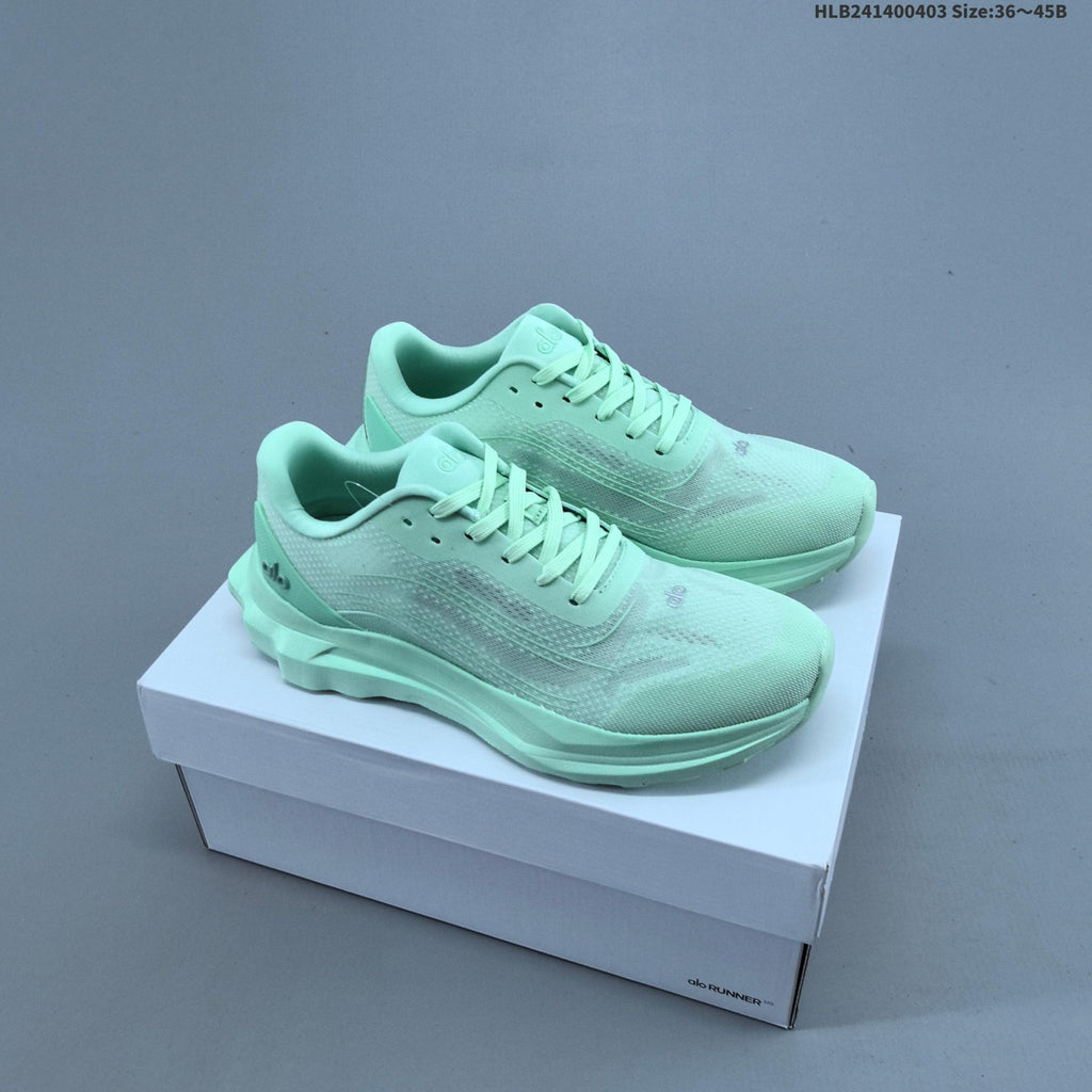 Mint Green Alo Yoga Alo Runner Low-Top Sneakers - product image from the listing.