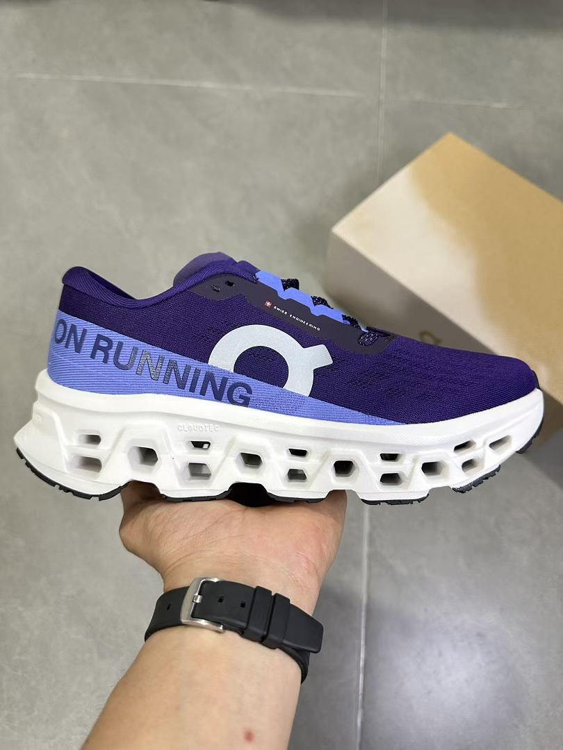 On Running Cloudmonster 2 Sneakers, in Purple and Blue - product image from the listing.