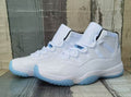 "White/Silver" Air Jordan 11 Retro (Pure Platinum) - product image from the listing.