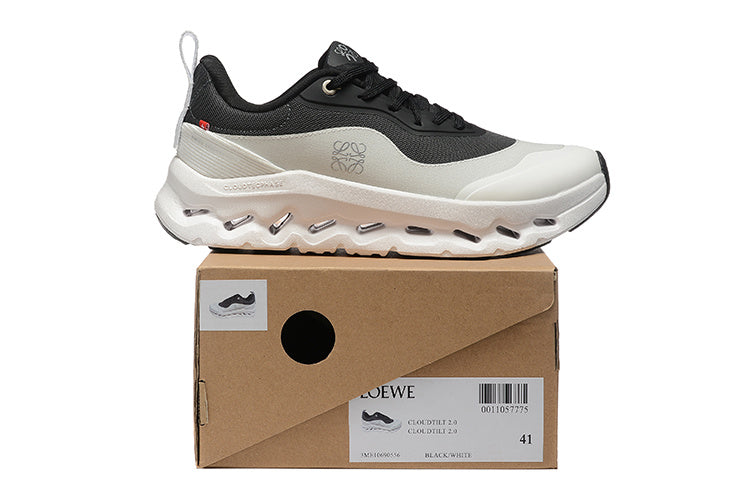 Black and White Loewe Cloudtilt 2.0 Sneakers - product image from the listing.
