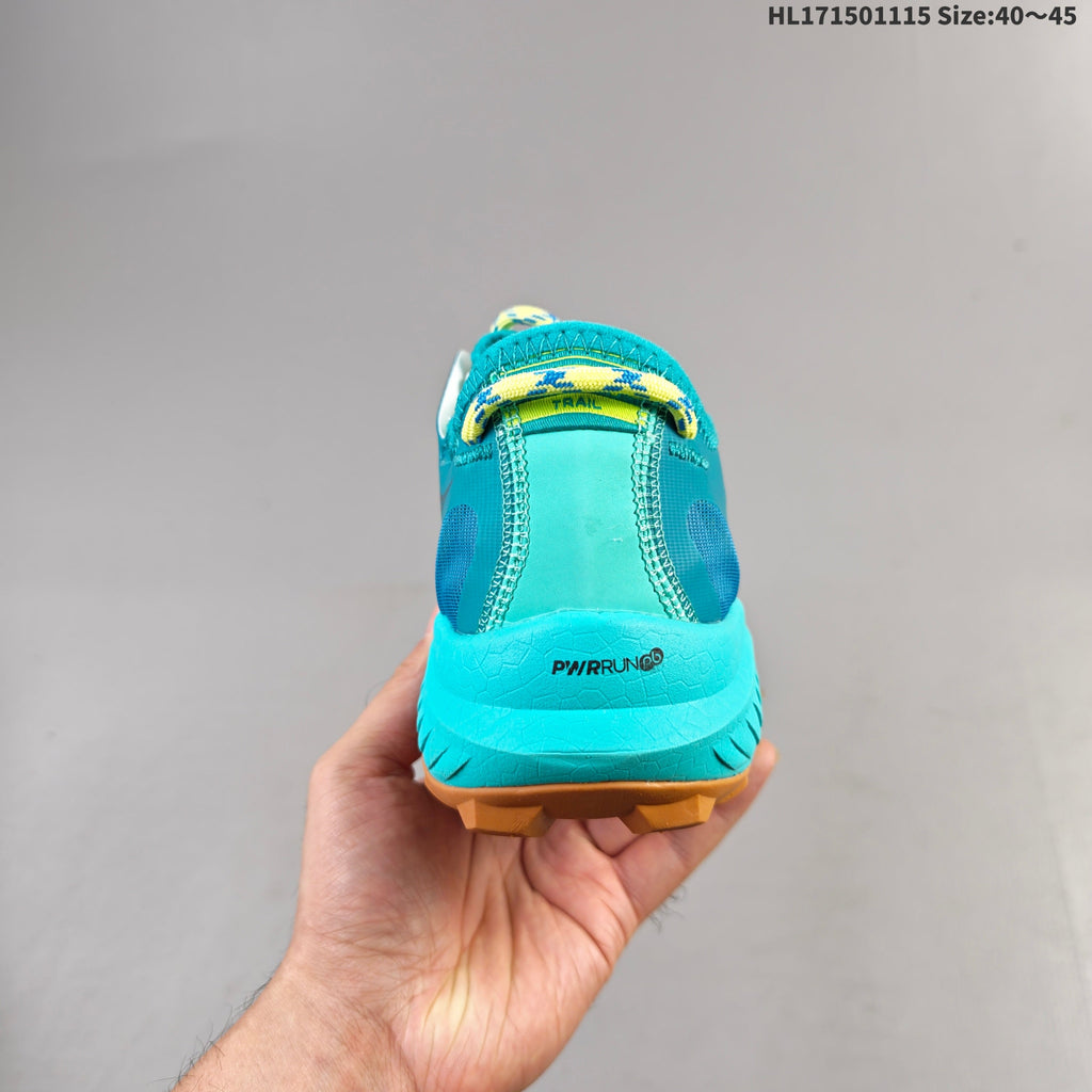 Saucony Endorphin Rift Trail Running Shoes, in White and Teal - product image from the listing.