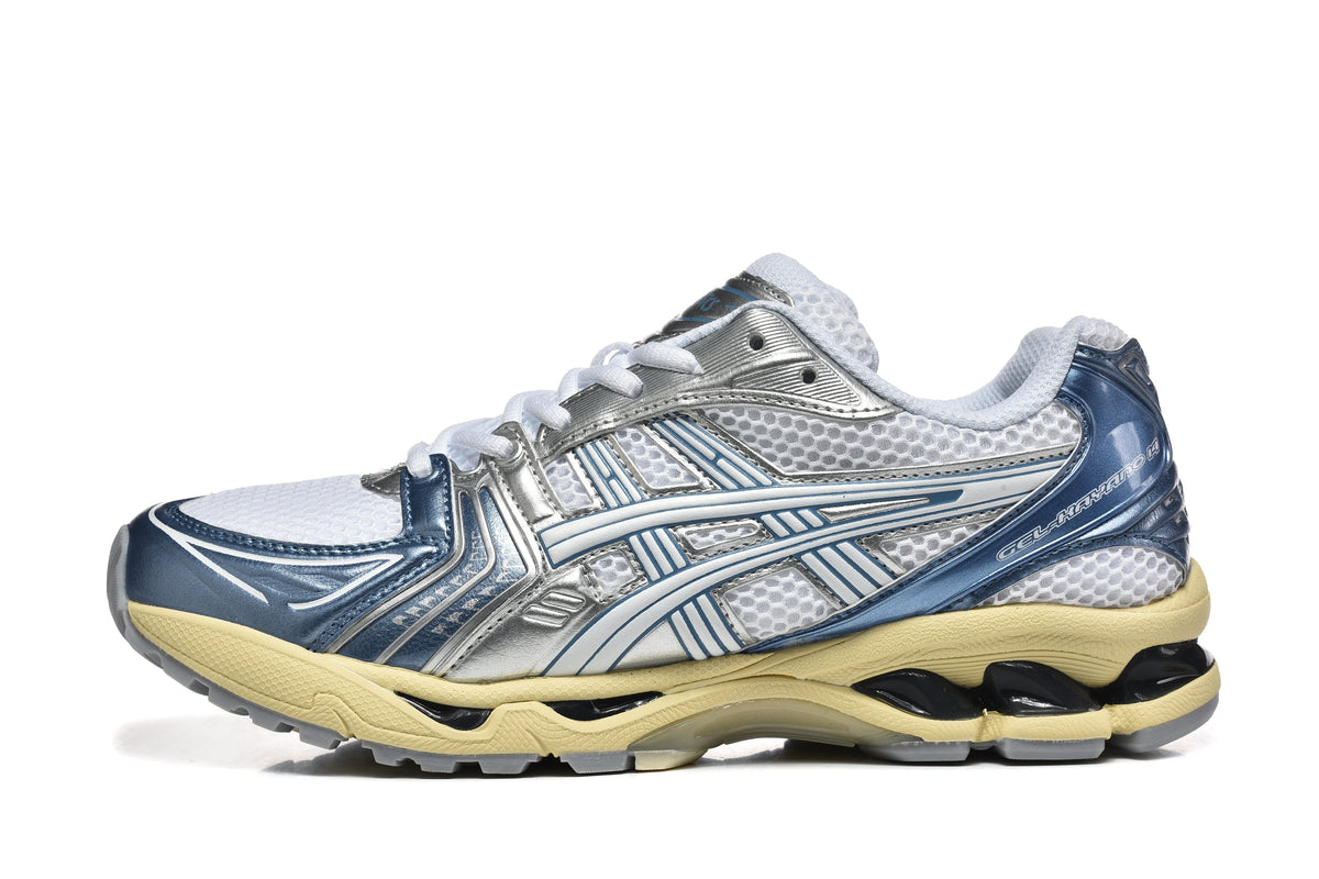 ASICS Gel-Kayano 14 Sneakers in Blue, in Silver and White - product image from the listing.