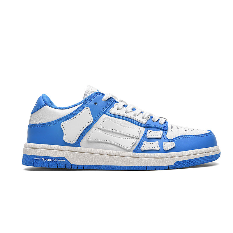 Blue and White Spade A Low-Top Sneakers MFS003-462 - product image from the listing.