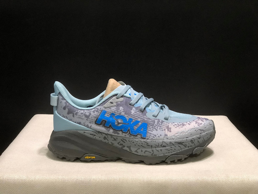 HOKA Speedgoat 6 Trail Running Shoes, in Gray Blue - product image from the listing.