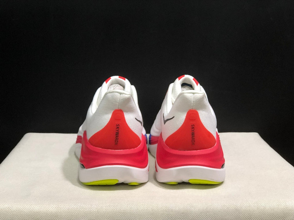 HOKA Skyward X Running Shoes, in White Red Blue - product image from the listing.