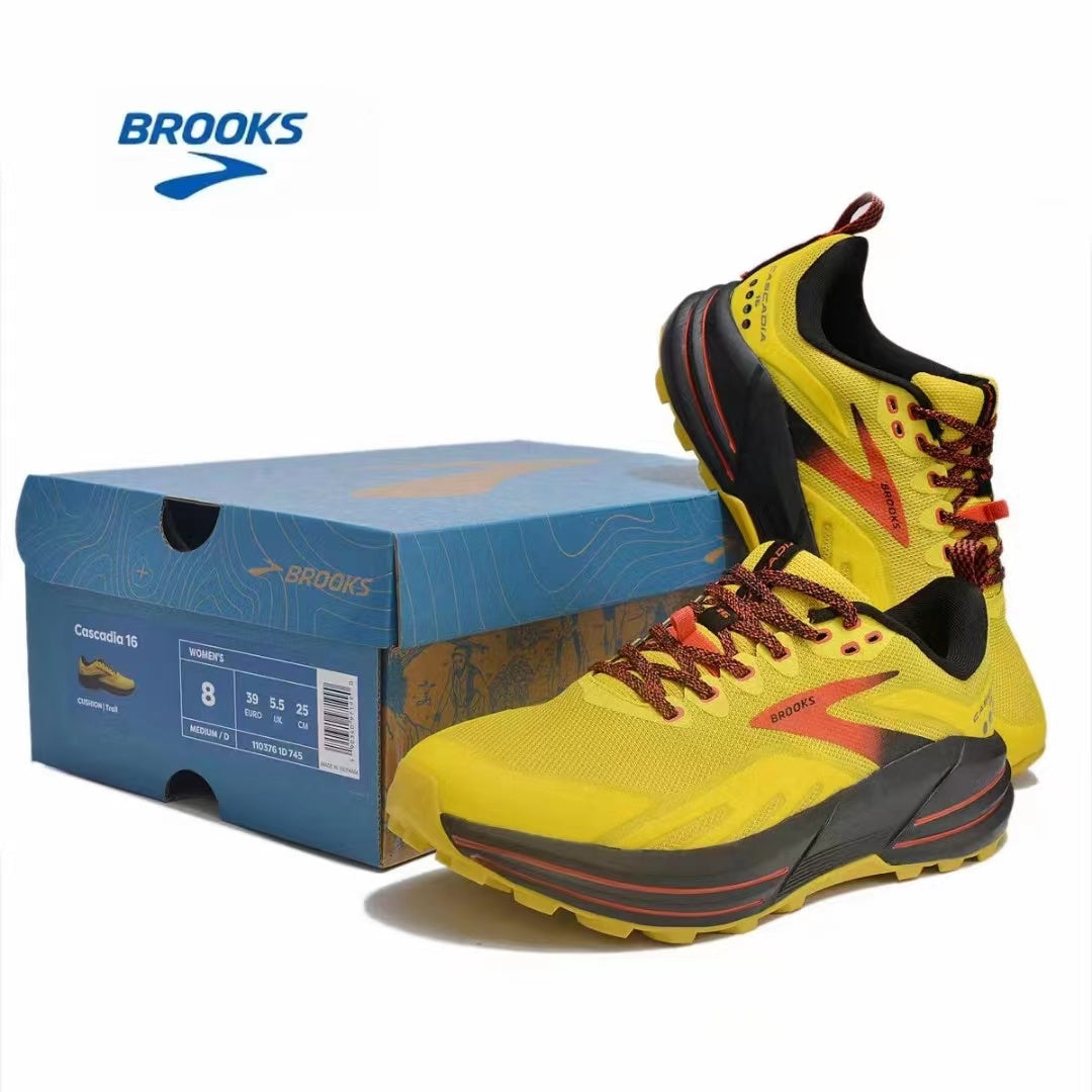 Yellow Brooks Cascadia 16 Trail Running Shoes - product image from the listing.