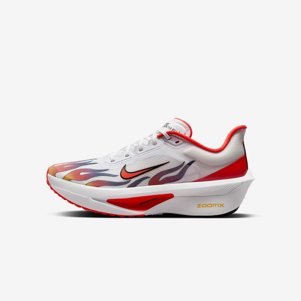 Nike Zoom Fly 6 Running Shoes in White Red HQ3498-100 - product image from the listing.