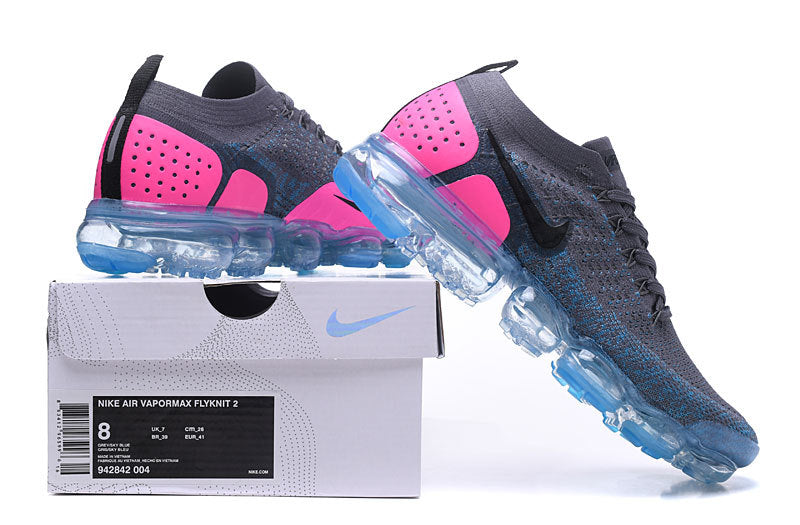 Nike Air VaporMax Flyknit 2 in Dark Grey Pink 942843-004 - product image from the listing.