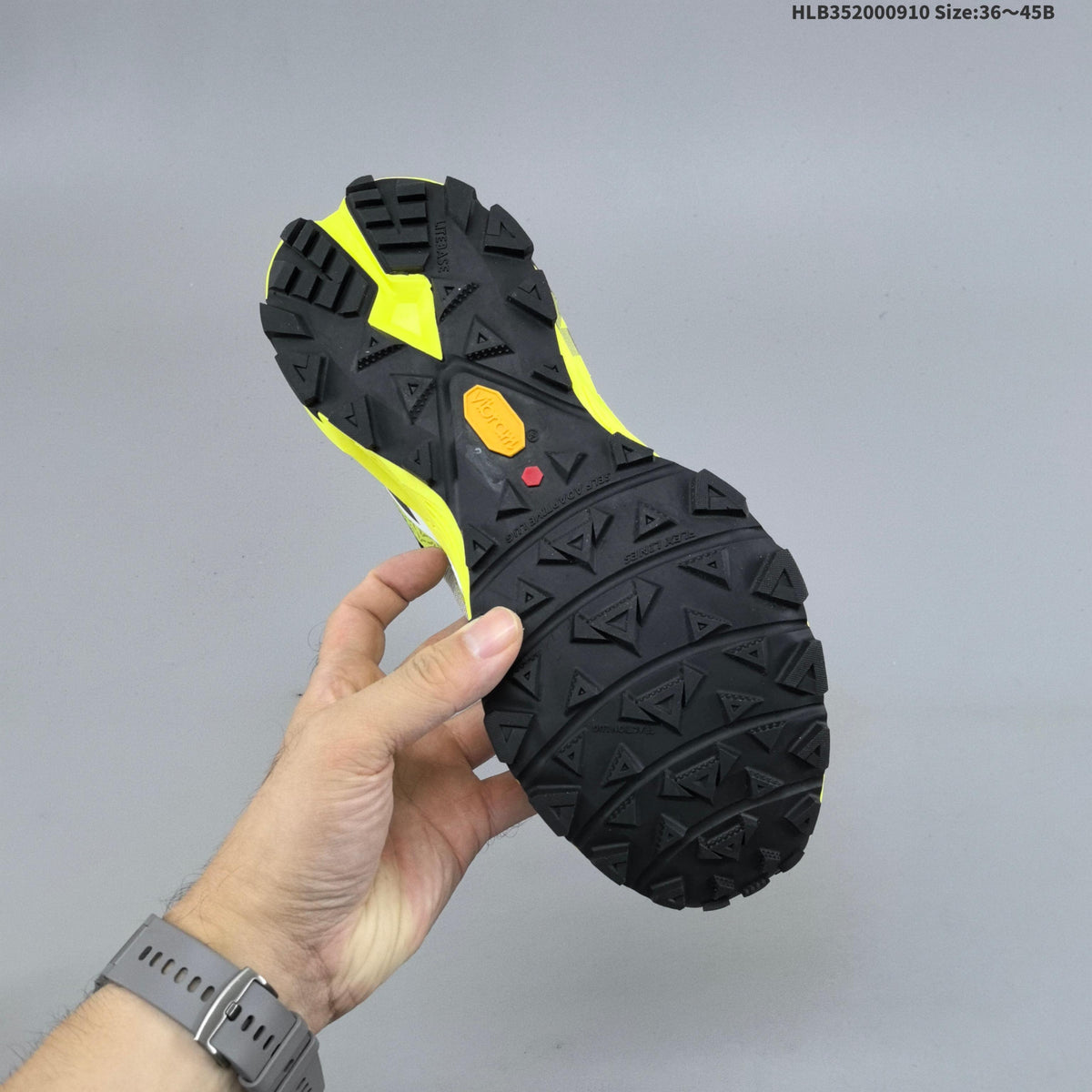 Kailas FUGA EX330 Trail Running Shoes, White and Neon in Yellow - product image from the listing.