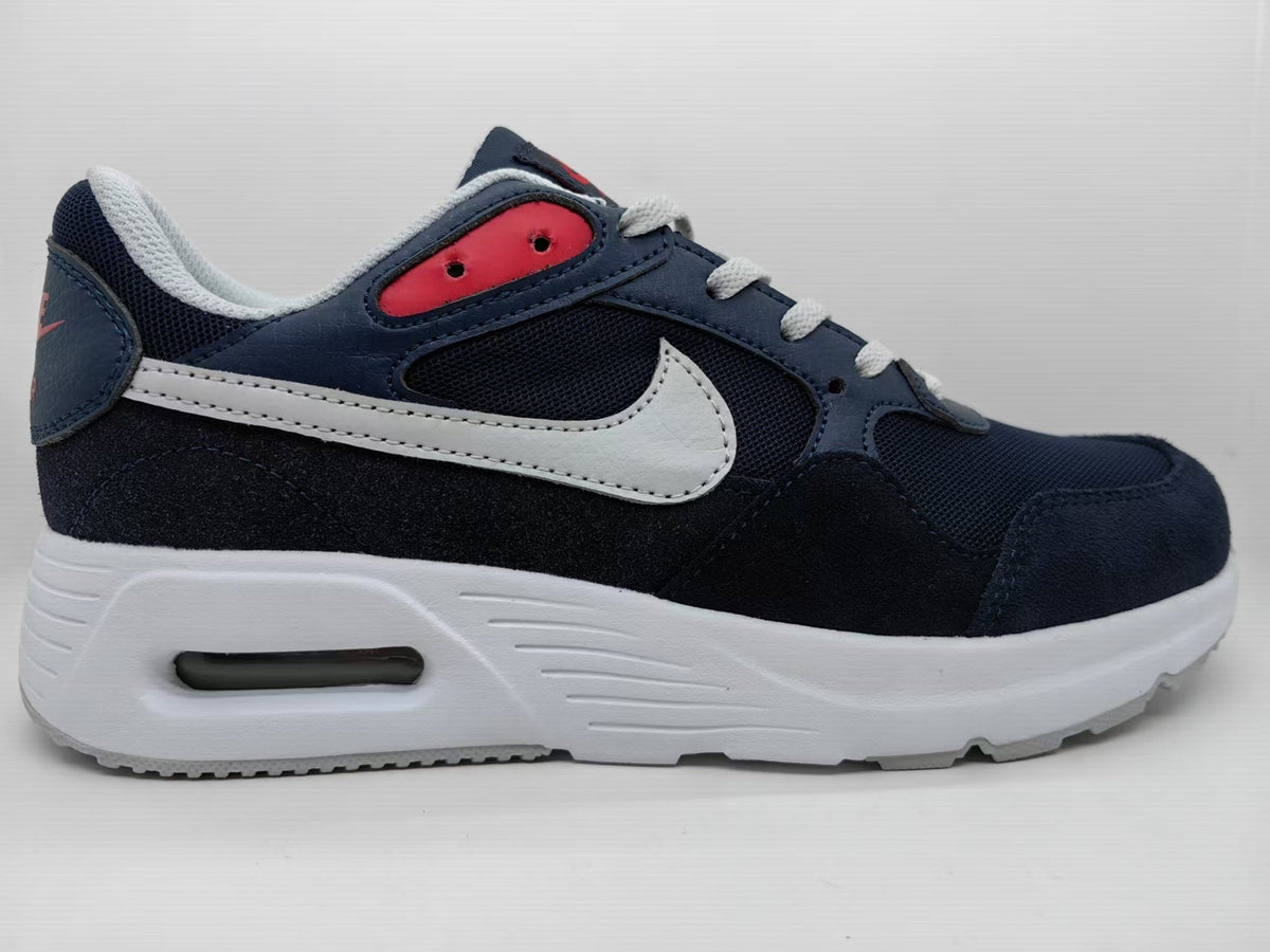 Nike Air Max SC Sneakers, Navy, in White and Red - product image from the listing.