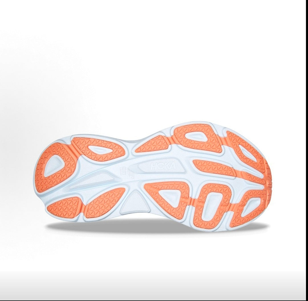 Light Blue HOKA Bondi 8 Running Shoes - product image from the listing.