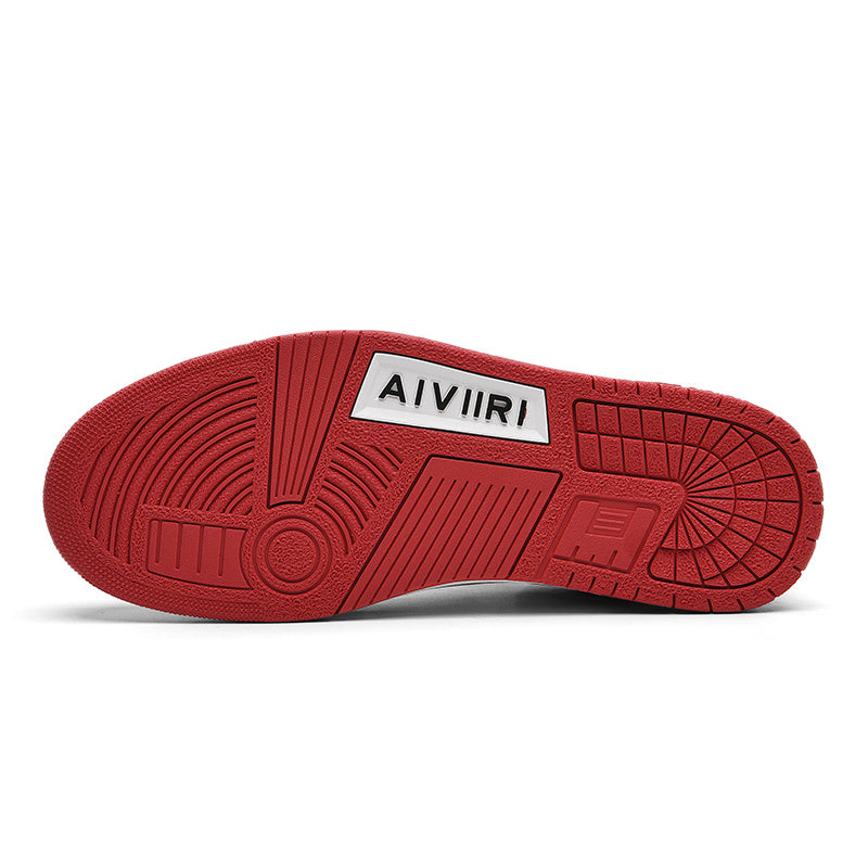 AIVIIRI Low-Top Sneakers in Red and White MFS003-324 - product image from the listing.