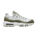 Nike Air Max 95 White Medium Olive Oil in Green - product image from the listing.