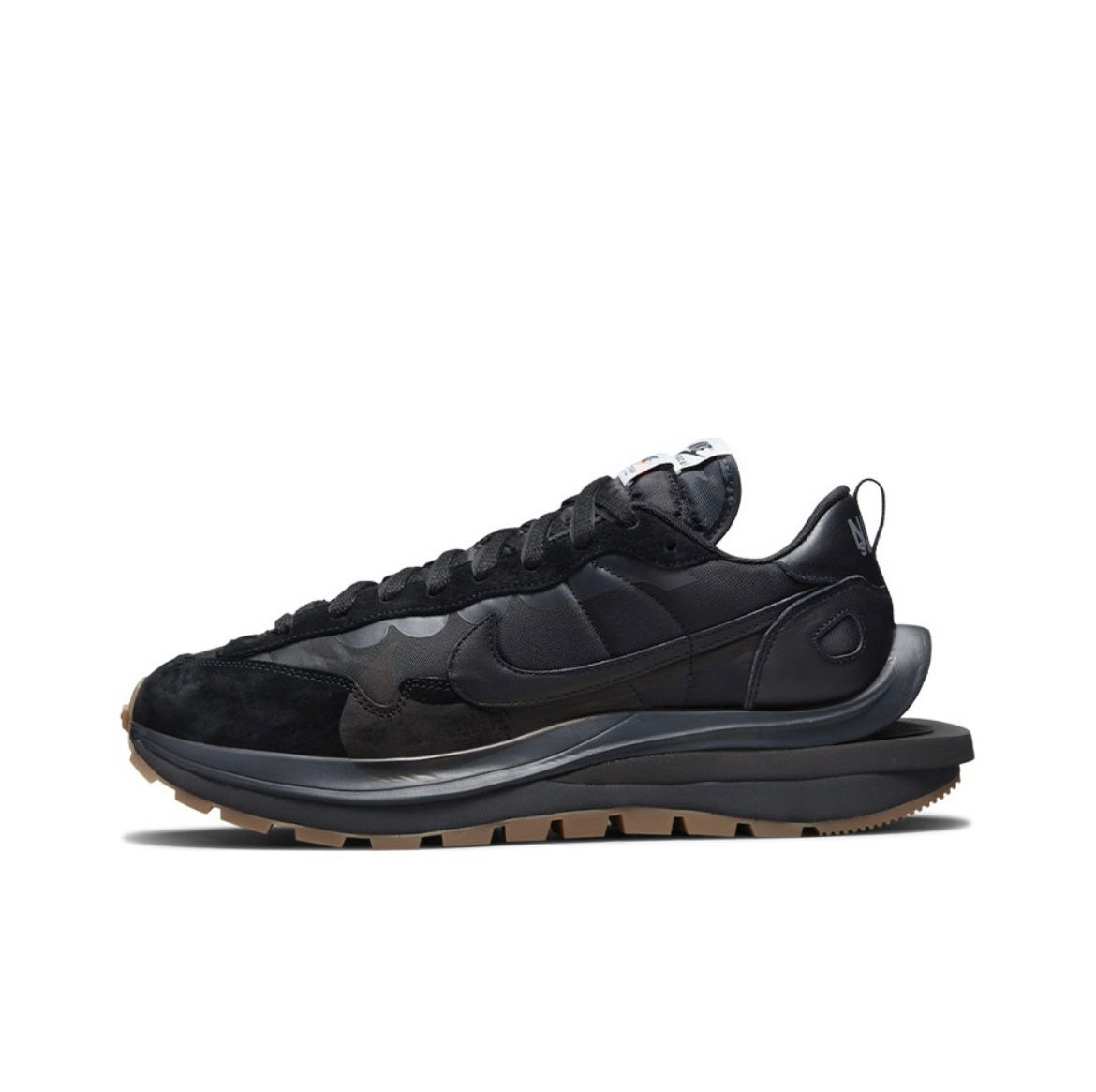 Nike x sacai VaporWaffle Sneakers in Black DD1875-001 - product image from the listing.