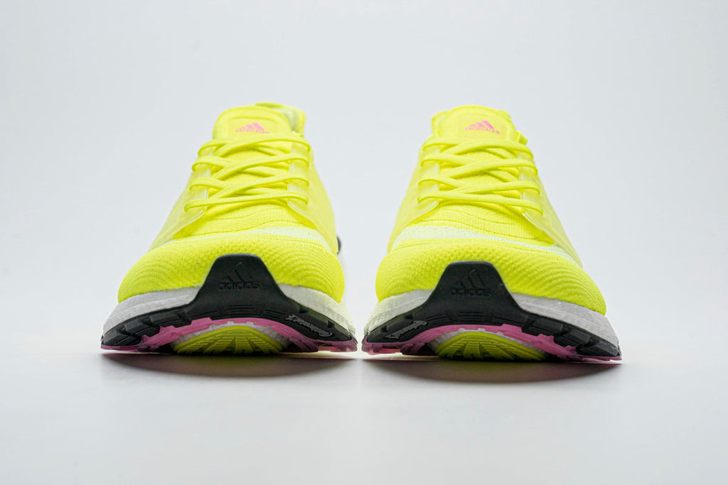 Hi-Vis Yellow - adidas Ultraboost 21 Running Shoes - product image from the listing.