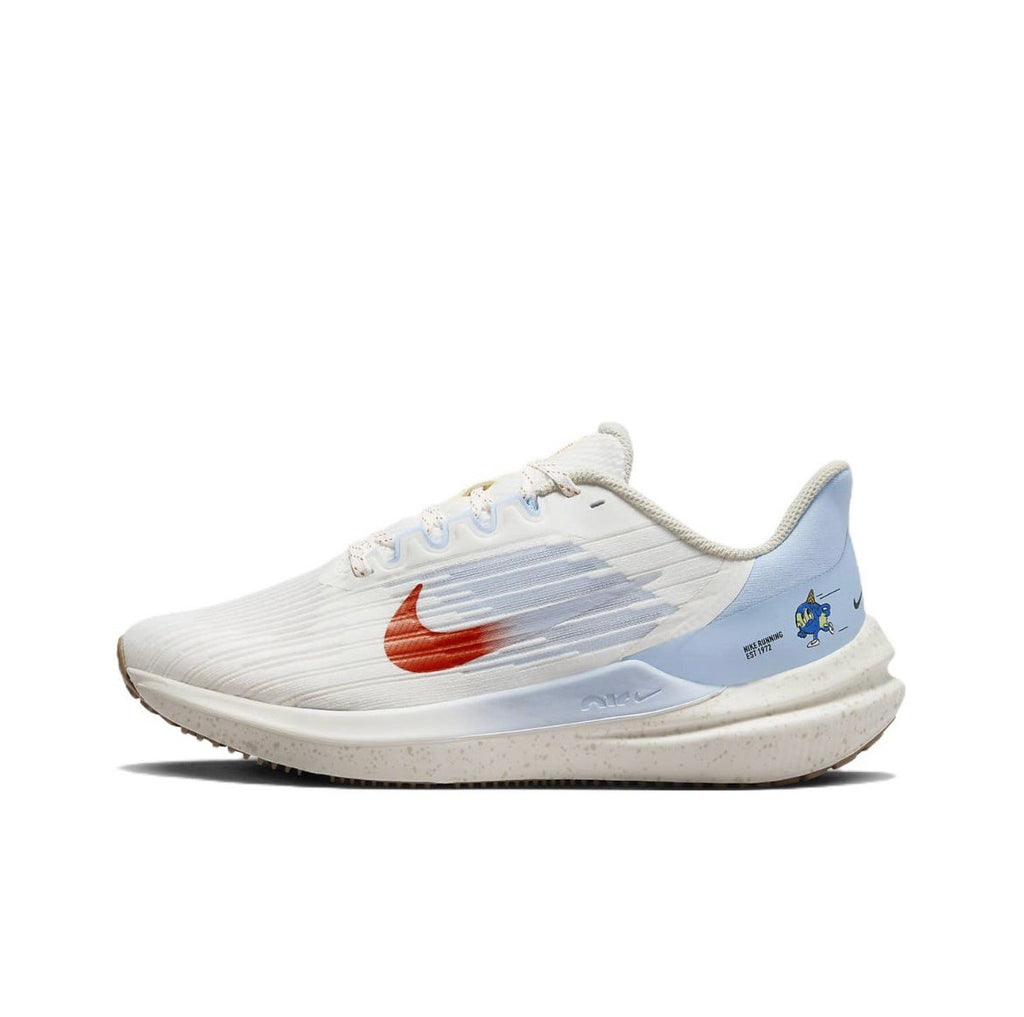 White and Light Blue Nike Air Winflo 9 Running Shoes DX6048-181 - product image from the listing.