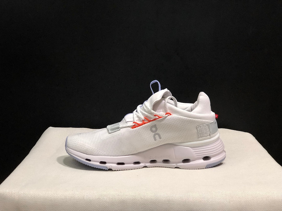 On Cloudnova 1 Sneakers in White Glacier Grey - product image from the listing.