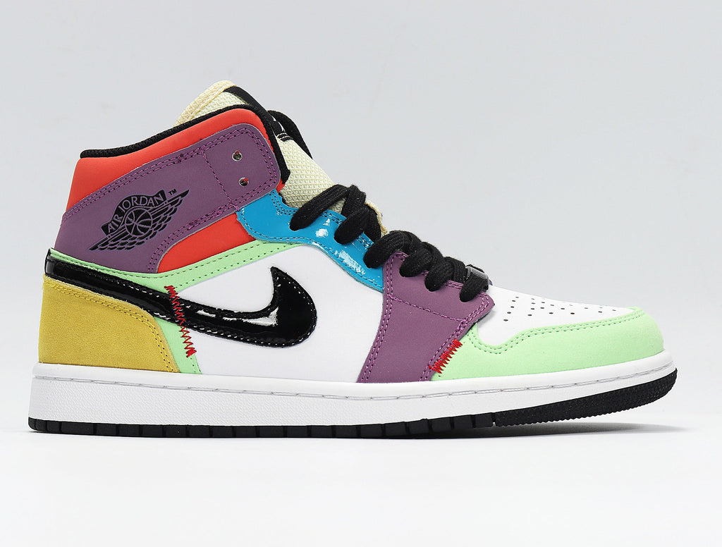 Air Jordan 1 High Sneakers in Multicolor CW1140-100 - product image from the listing.