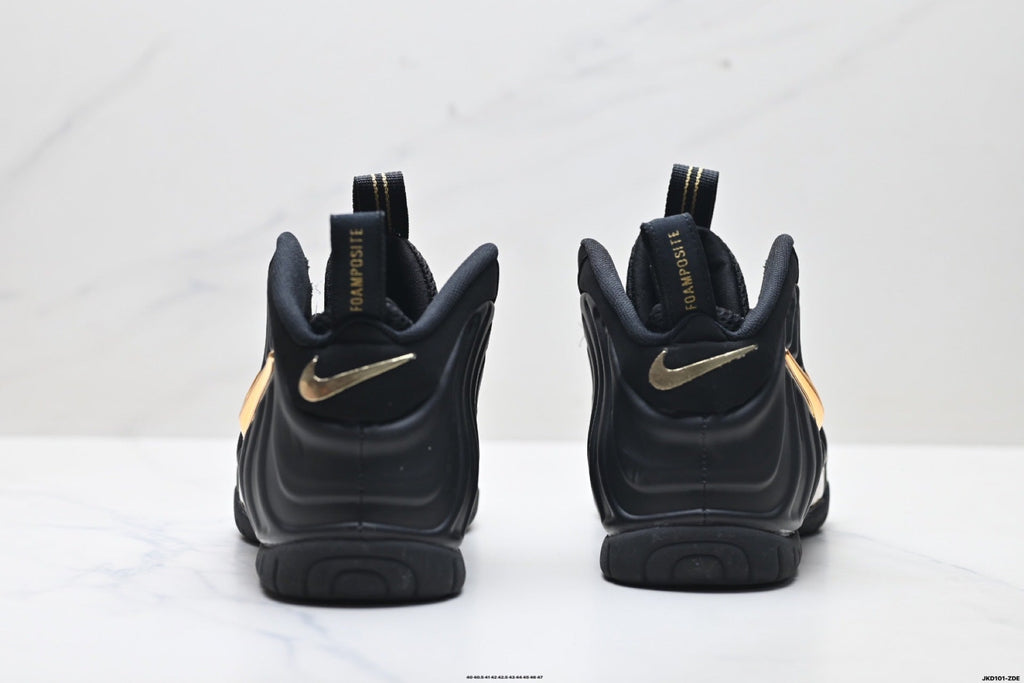 Nike Air Foamposite One Penny Hardaway Sneakers in Black Gold - product image from the listing.