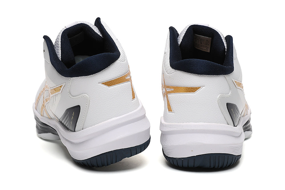 ASICS Sky Elite FF Volleyball Shoes in White Gold - product image from the listing.