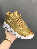 Nike Air More Uptempo Sneakers in Gold 09JXD607 - product image from the listing.
