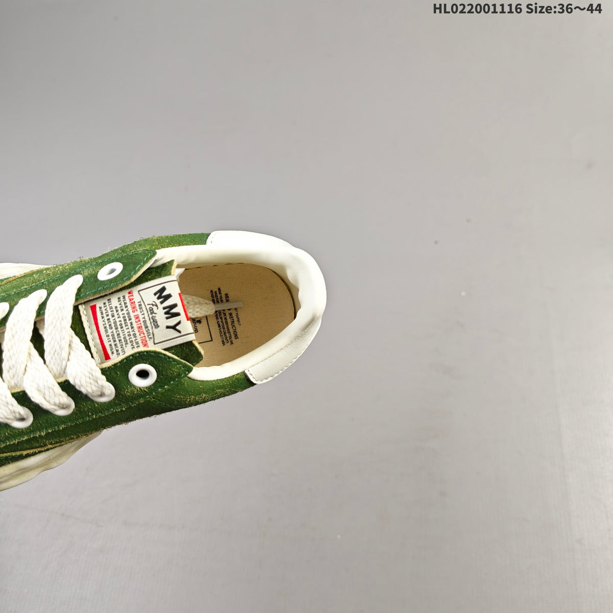 Maison Mihara Yasuhiro Blakey Sneakers in Green - product image from the listing.