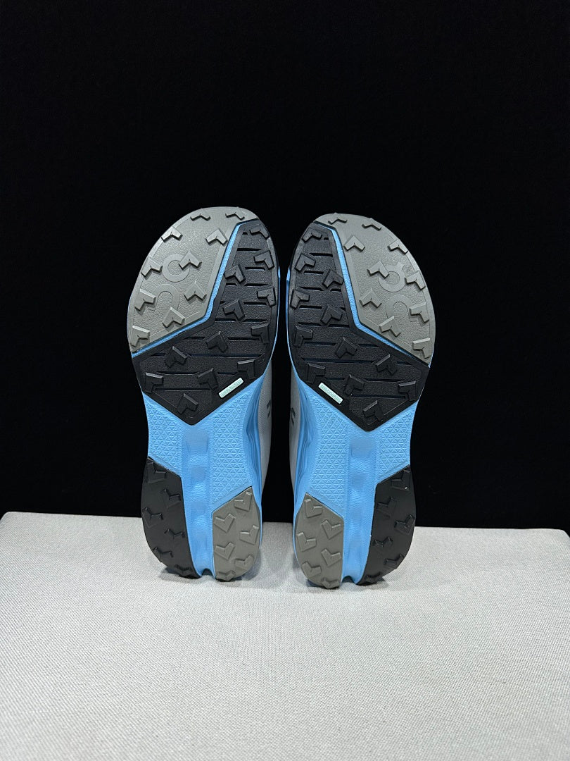 On Cloudsurfer Trail 2 Trail Shoes for Running, Grey/Blue - product image from the listing.