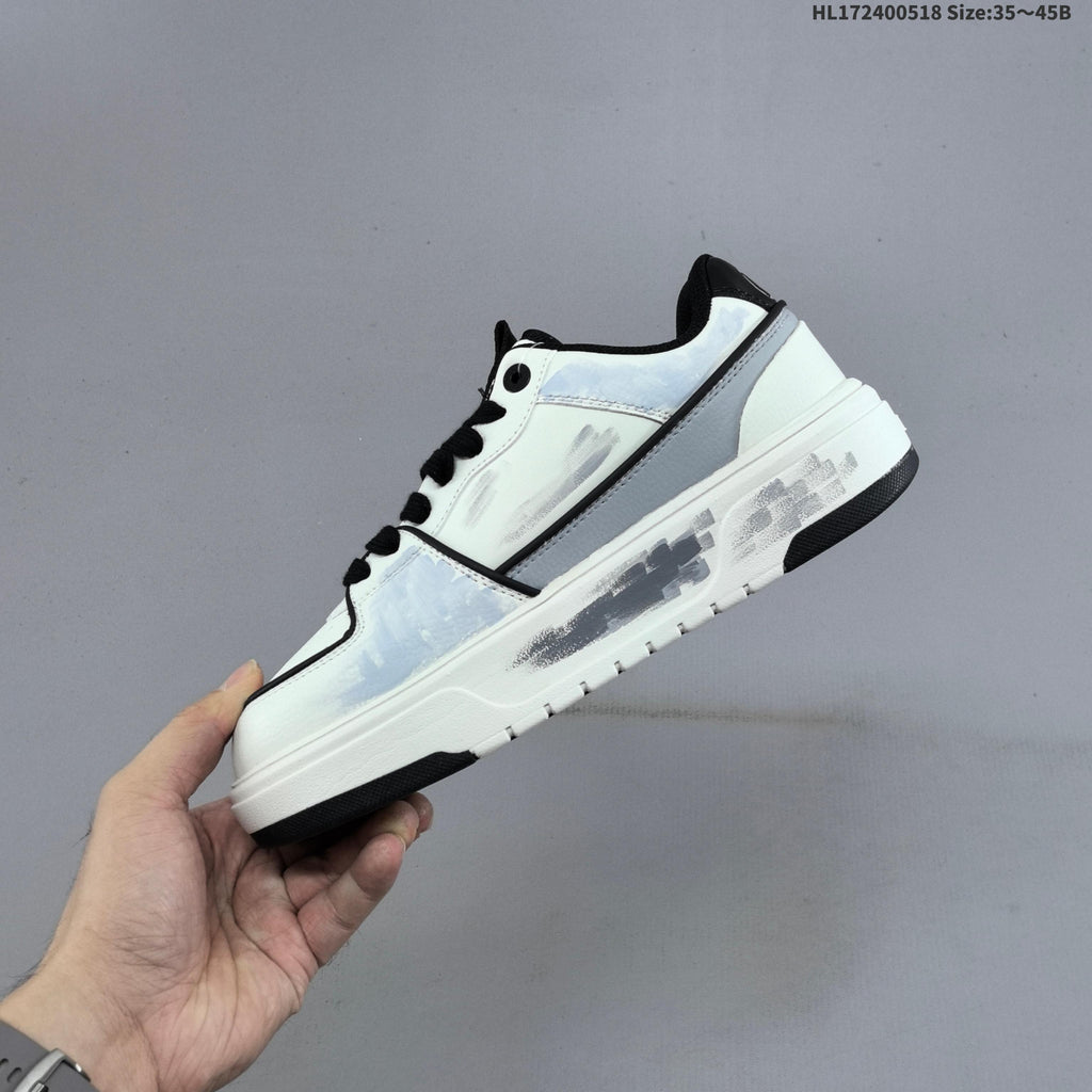 MLB Chunky Liner Low-Top Sneakers, in White and Pink - product image from the listing.