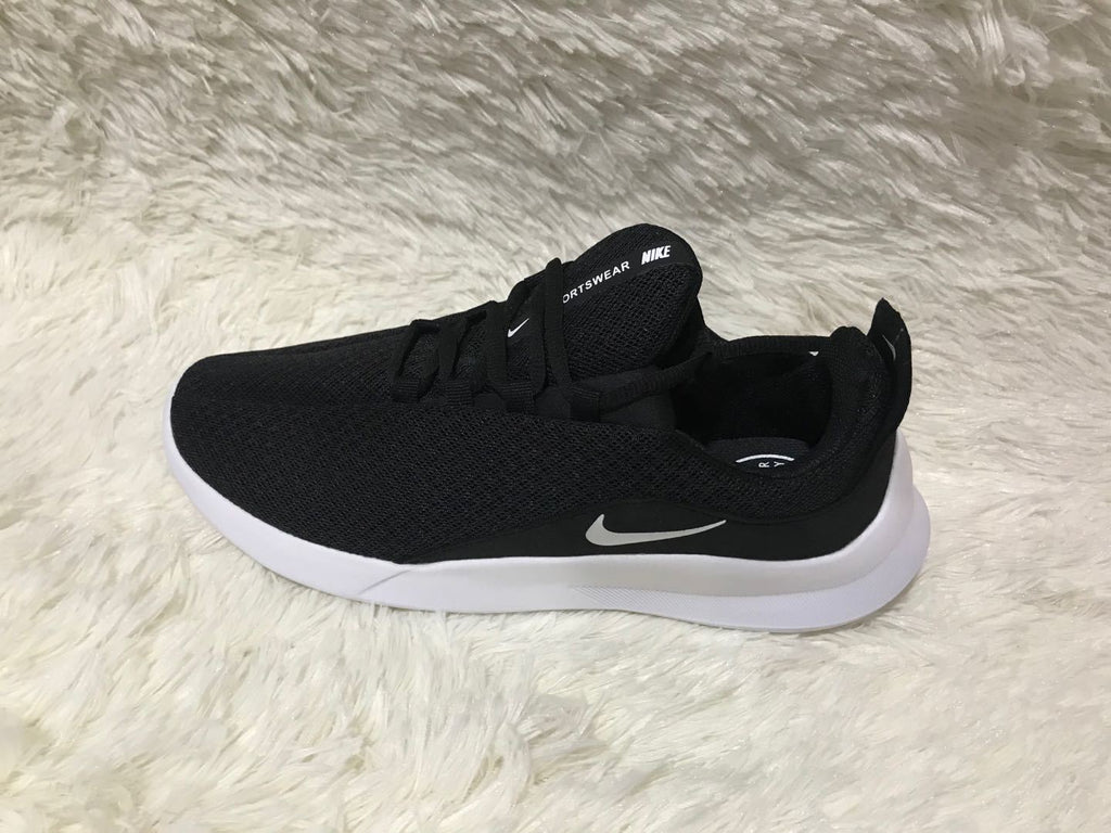 Nike Low-Top Sneakers in Black and White Knit - product image from the listing.